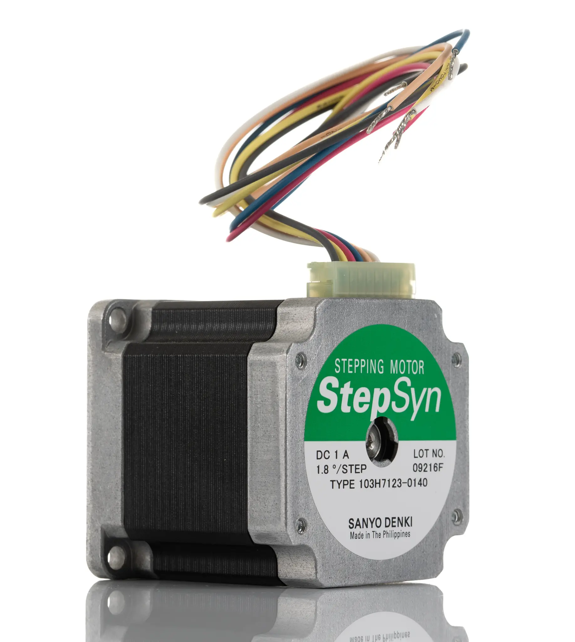 Produktfoto 1 von Sanyo Denki 103H7 1.8 ° Schrittmotor 24 V / 1 A 0.83 Nm, 56 x 56 mm Wellen-Ø 6.35 mm