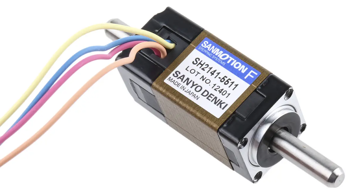 Produktfoto 1 von Sanyo Denki SH21 1.8 ° Schrittmotor 24 V / 300 mA 6.5 mNm, 14 x 14 mm Wellen-Ø 5 mm