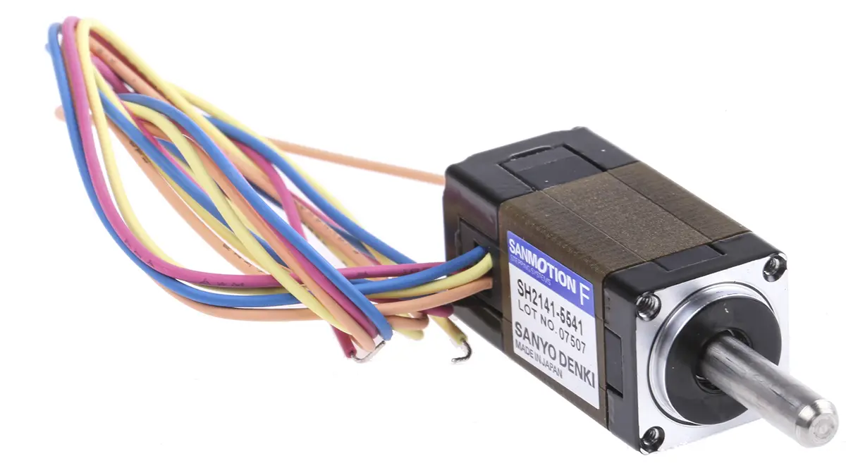 Produktfoto 1 von Sanyo Denki SH21 1.8 ° Schrittmotor 24 V / 300 mA 6.5 mNm, 14 x 14 mm Wellen-Ø 4 mm
