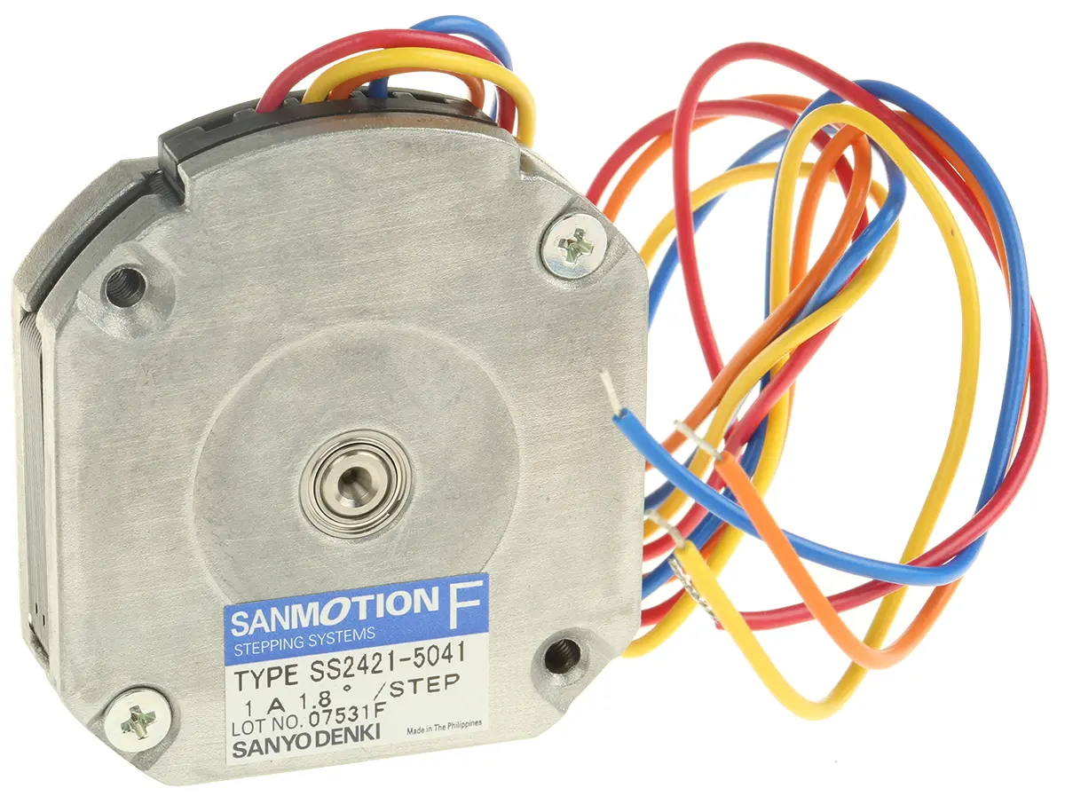 Produktfoto 1 von Sanyo Denki SS2422 1.8 ° Schrittmotor 24 V / 1 A 83 mNm, 42 x 42 mm Wellen-Ø 5 mm