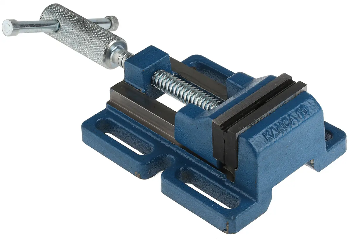 Produktfoto 1 von RS PRO Bohrmaschinen-Schraubstock 32 mm, Spannnweite 80 mm x Breite 80 mm, 4.5 kg