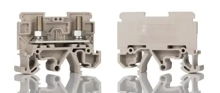 Produktfoto 1 von Weidmüller ST5 Anschlussklemmenblock DIN-Schiene 1 Dunkelbeige, 16mm², 800V Schraubbefestigung