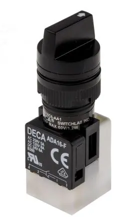 Produktfoto 1 von RS PRO ADA Wahlschalter 2-Stufen IP65, 1 Schließer/1 Öffner