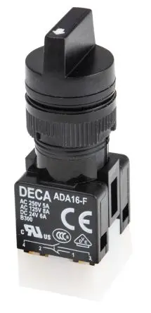 Produktfoto 1 von RS PRO ADA Wahlschalter 3-Stufen IP65, 1 Schließer/1 Öffner
