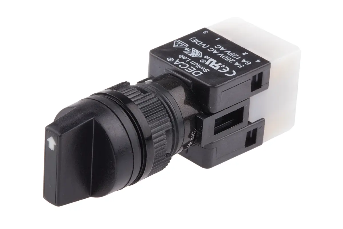 Produktfoto 1 von RS PRO ADA Wahlschalter 3-Stufen IP65, 1 Schließer/1 Öffner