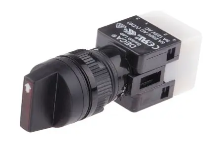 Produktfoto 1 von RS PRO ADA Wahlschalter 3-Stufen IP65, 1 Schließer/1 Öffner