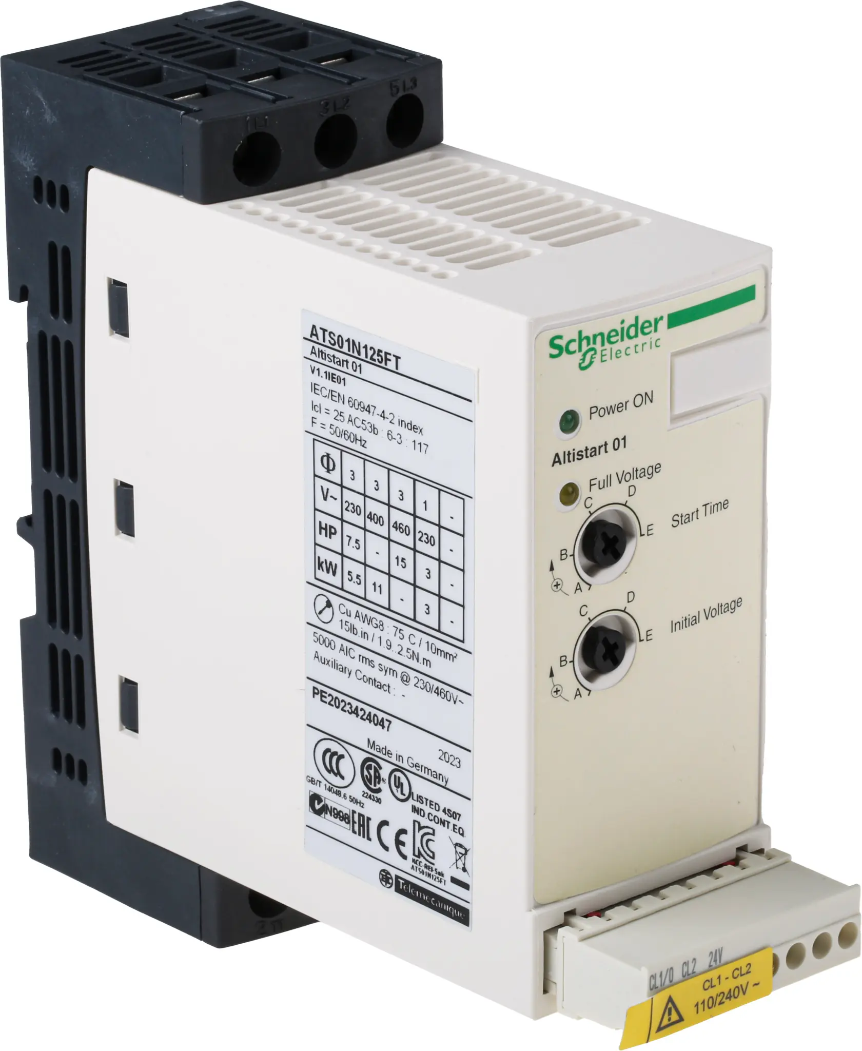 Produktfoto 1 von Schneider Electric ATS01 Sanftanlauf 1, 3-phasig 11 kW, 110 → 480 V ac / 25 A