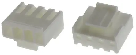 Produktfoto 1 von JST VHR Buchse Steckverbindergehäuse 3.96 mm, 4-polig / 1-reihig Gerade, Kabel für Trennbarer Crimp-Steckverbinder der