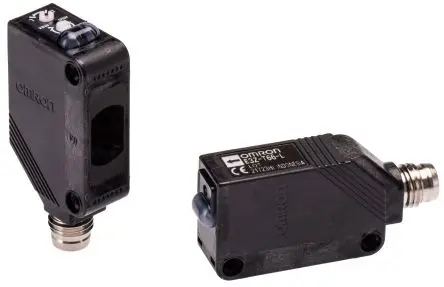 Omron E3Z Vierkant Optischer Sensor, Durchgangsstrahl, NPN Ausgang, 4-poliger Stecker