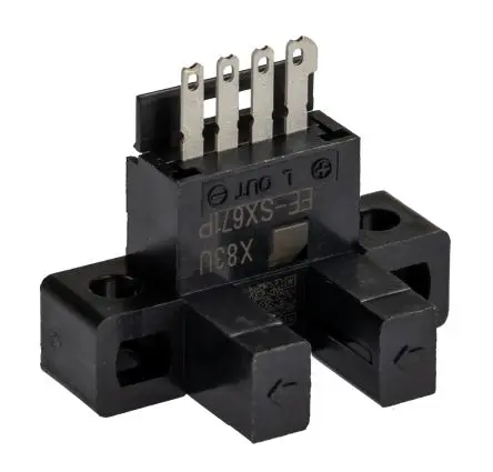 Produktfoto 1 von Omron EE-SX67 Panel, Rohr Transistor Gabel-Lichtschranke, 4-Pin