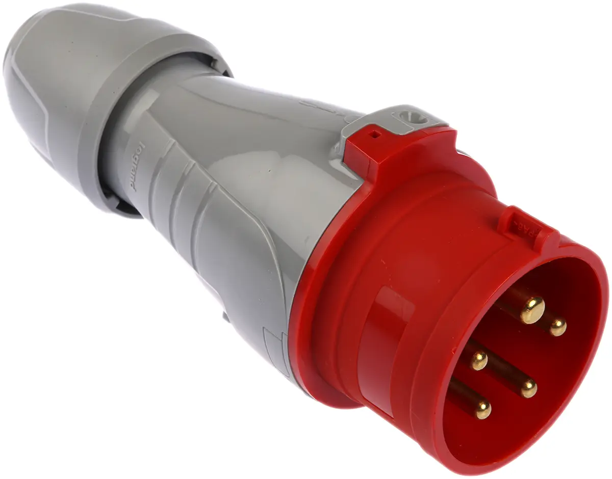Produktfoto 1 von Legrand P17 Tempra Pro Leistungssteckverbinder Rot 3P+N+PE, 415V, Kabel Gerade IP44 16A