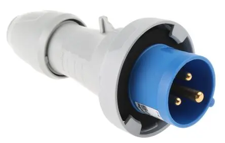 Produktfoto 1 von Legrand P17 Tempra Pro Leistungssteckverbinder Blau 2P+PE, 230V, Kabel Gerade IP66, IP67 16A