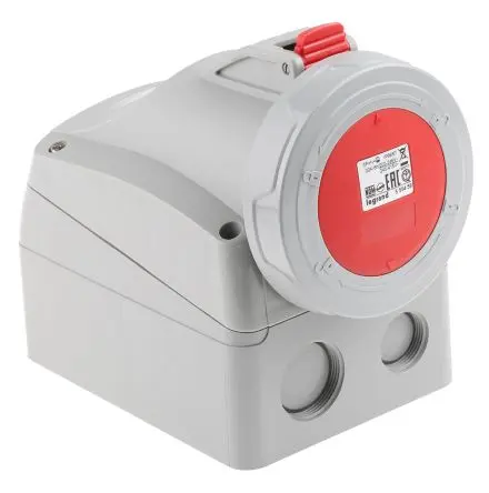 Produktfoto 1 von Legrand P17 Tempra Pro Leistungssteckverbinder Rot, 415V / 32A, Wand IP66, IP67