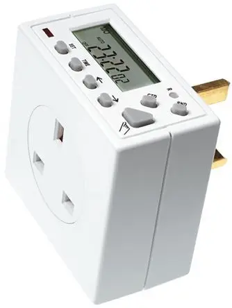 Produktfoto 1 von Timeguard 24 Hour/7 day Compact Plug in Electronic Timeswitch Digital Zeitschaltuhr zum Einstecken 230V ac BS1363 H. 74