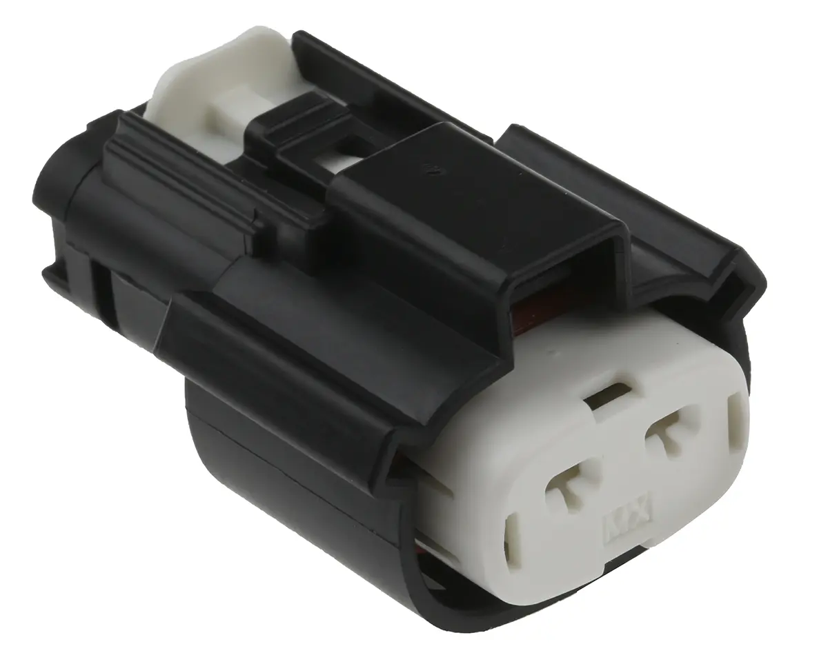 Produktfoto 1 von Molex 13 Steckverbindergehäuse, Draht, Schwarz, 2-polig, 10 AWG - 10 AWG max.