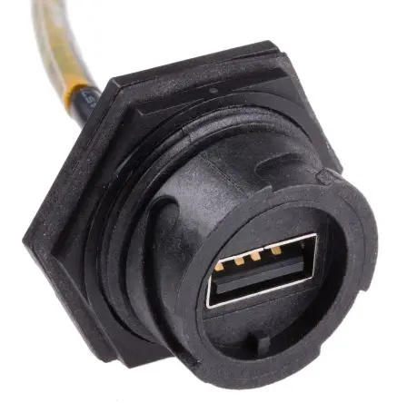 Produktfoto 1 von Molex Stecker USB-Kabel, USB Typ A Buchse / USB Typ A, 2 m Schwarz