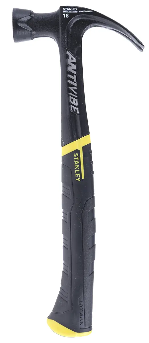 Produktfoto 1 von Stanley Hammer, Klauenhammer aus Edelstahl 450 g Edelstahl-Stiel