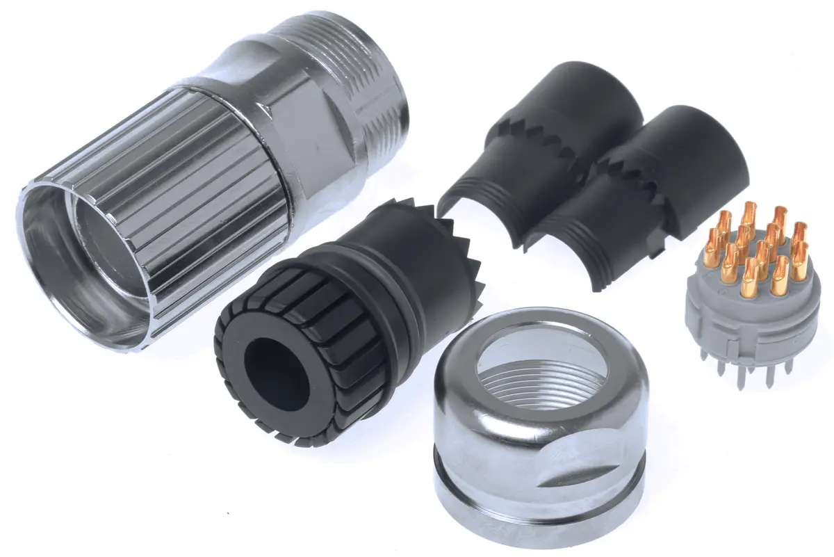Produktfoto 1 von Phoenix Contact CA-12P M23 M23 Rundsteckverbinder Stecker 12-polig Stecker 10A Kabel IP40