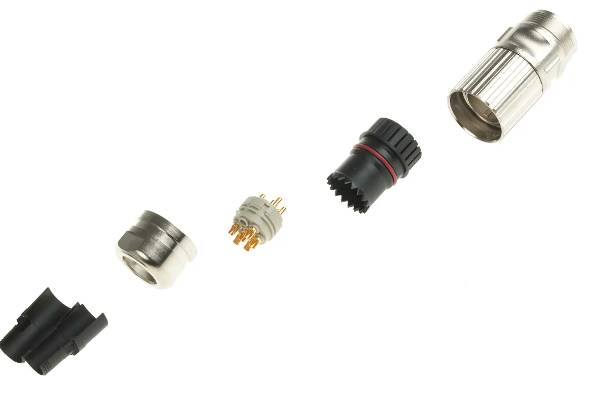 Produktfoto 1 von Phoenix Contact CA-6P M23 M23 Rundsteckverbinder Buchse 6-polig Stecker 10A Kabel IP40