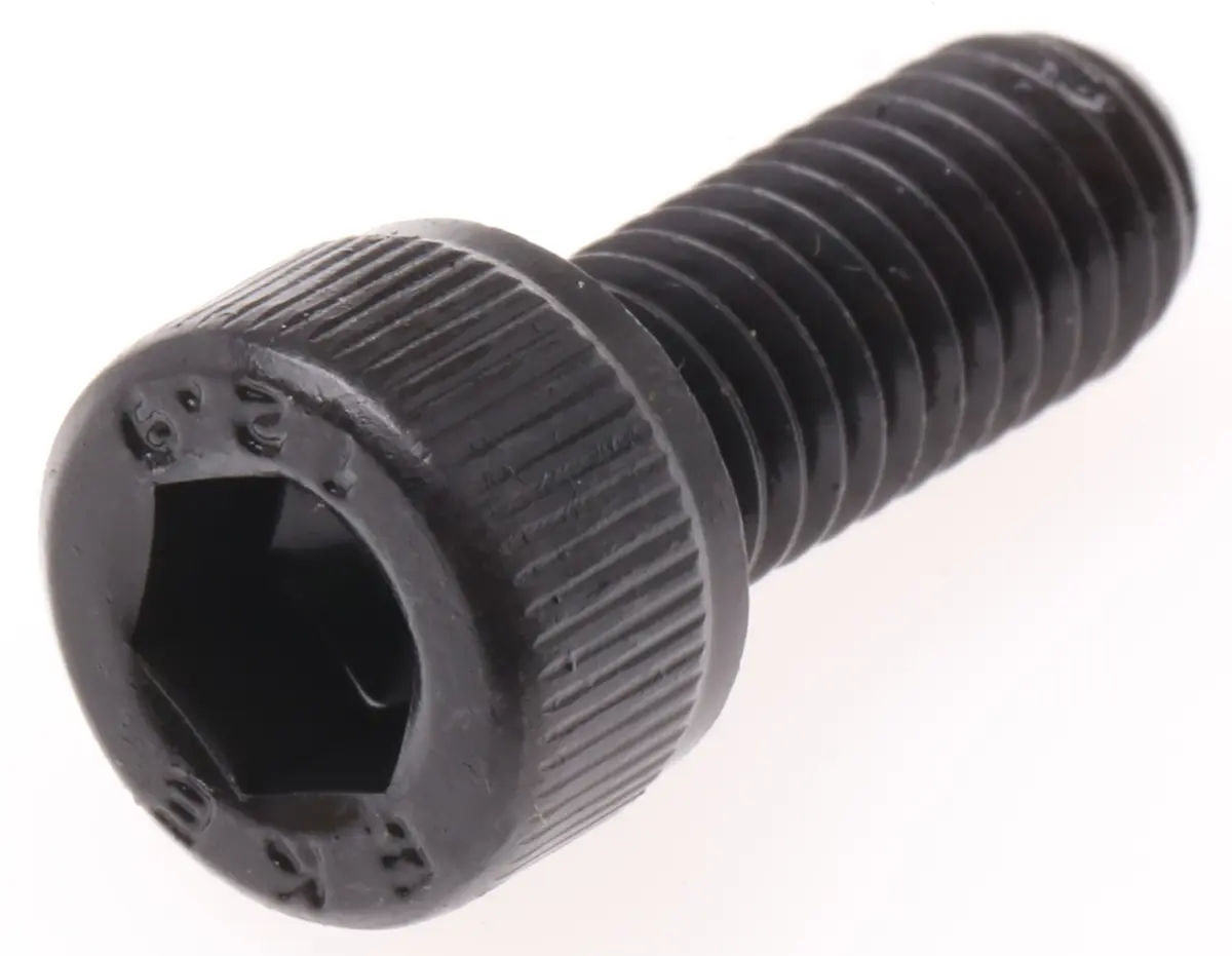 Produktfoto 1 von RS PRO Zylinderkopf Innensechskantschraube, Stahl schwarz passiviert, M6 x 1mm, 15mm