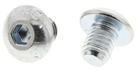 RS PRO Innensechskant Linsenkopf Innensechskantschraube, Stahl Glanzzink, M5, M5 6 mm