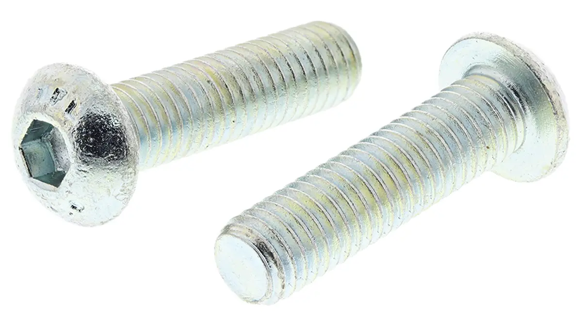 Produktfoto 1 von RS PRO Linsenkopf Innensechskantschraube, Stahl verzinkt, M8 x 1.25mm, 30mm