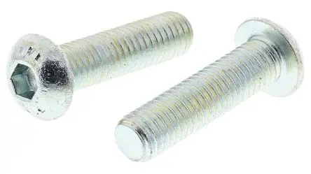 Produktfoto 1 von RS PRO Innensechskant Linsenkopf Innensechskantschraube, Stahl Glanzzink, M8, M8 30 mm