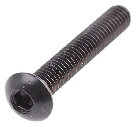 Produktfoto 1 von RS PRO Innensechskant Linsenkopf Innensechskantschraube, Stahl Schwarz, M4, M4 25 mm