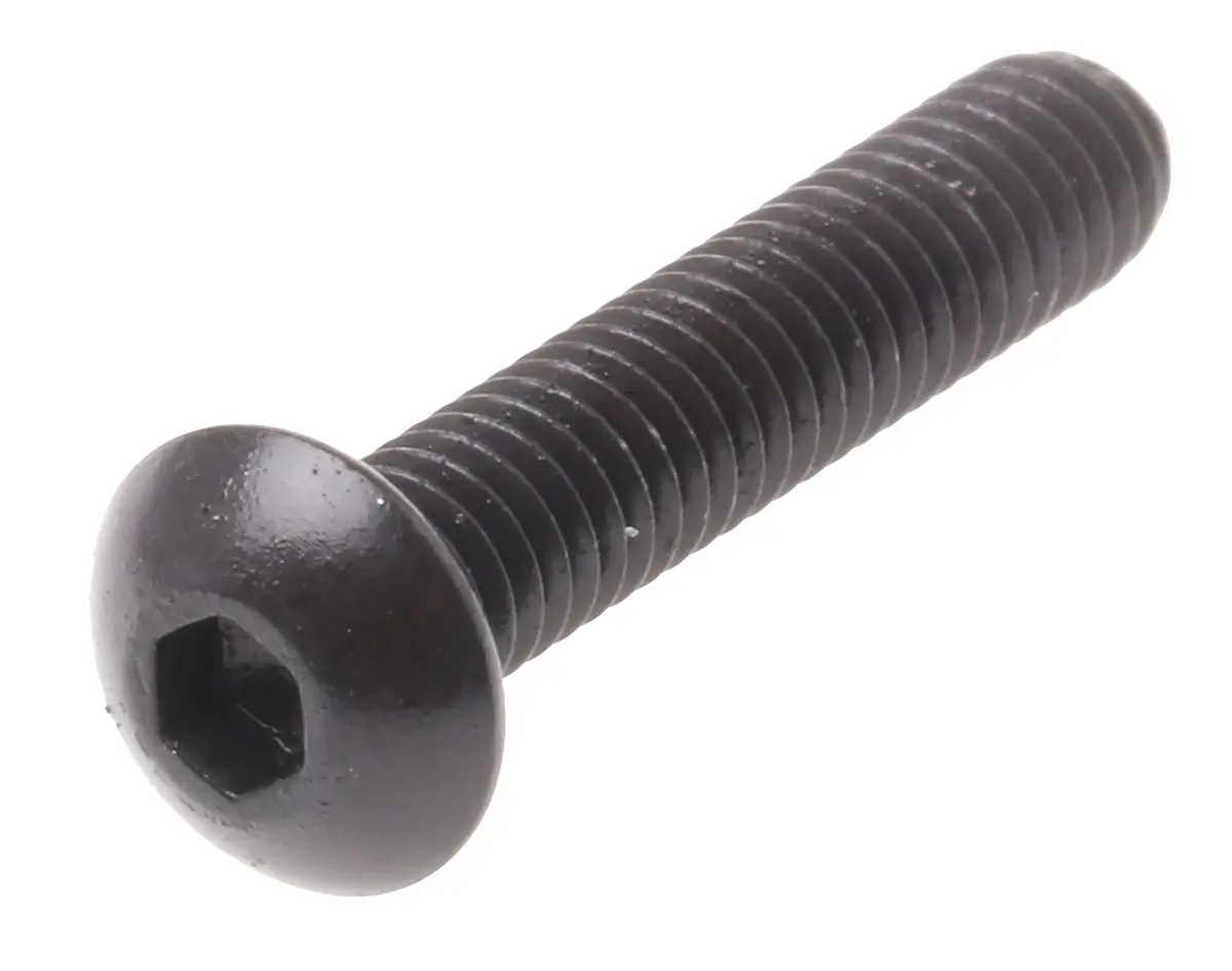 Produktfoto 1 von RS PRO Linsenkopf Innensechskantschraube, Stahl schwarz passiviert, M4 x 0.7mm, 20mm