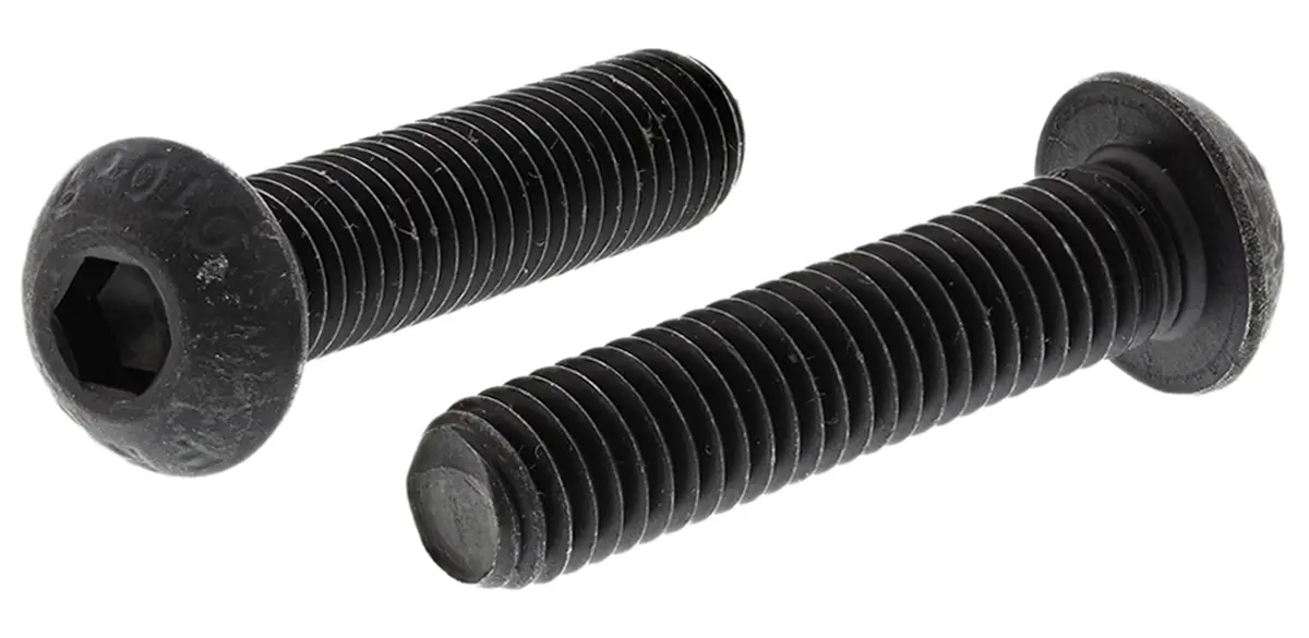 RS PRO Linsenkopf Innensechskantschraube, Stahl schwarz passiviert, M8 x 1.25mm, 35mm