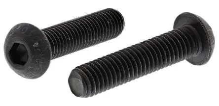 Produktfoto 1 von RS PRO Innensechskant Linsenkopf Innensechskantschraube, Stahl Schwarz, M8, M8 35 mm