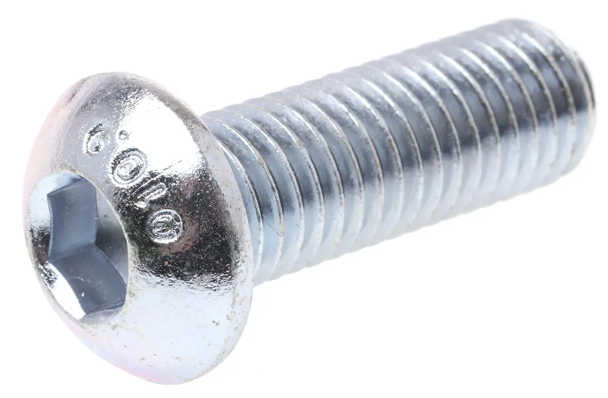 Produktfoto 1 von RS PRO Linsenkopf Innensechskantschraube, Stahl verzinkt, M12 x 1.75mm, 35mm