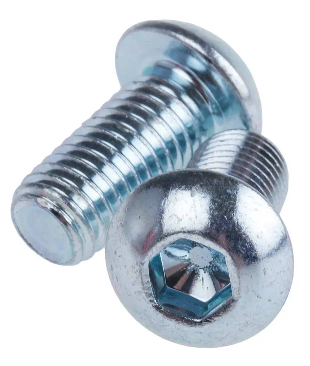 Produktfoto 1 von RS PRO Linsenkopf Innensechskantschraube, Stahl verzinkt, M12 x 1.75mm, 25mm