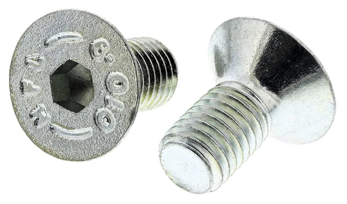 Produktfoto 1 von RS PRO Senkkopf Innensechskantschraube, Stahl verzinkt, M10 x 1.5mm, 20mm
