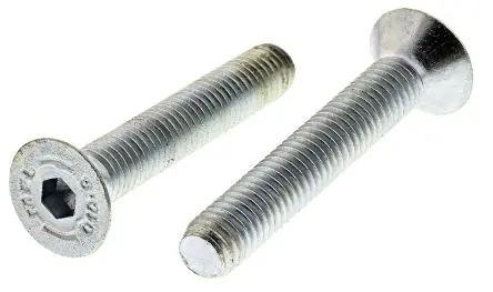 Produktfoto 1 von RS PRO Innensechskant Senkkopf Innensechskantschraube, Stahl Glanzzink, M8, M8 50 mm