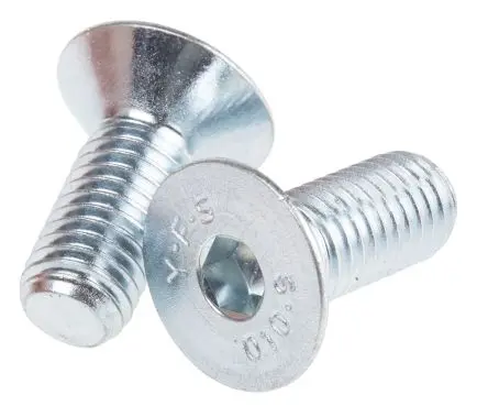 Produktfoto 1 von RS PRO Innensechskant Senkkopf Innensechskantschraube, Stahl Glanzzink, M10, M10 25 mm
