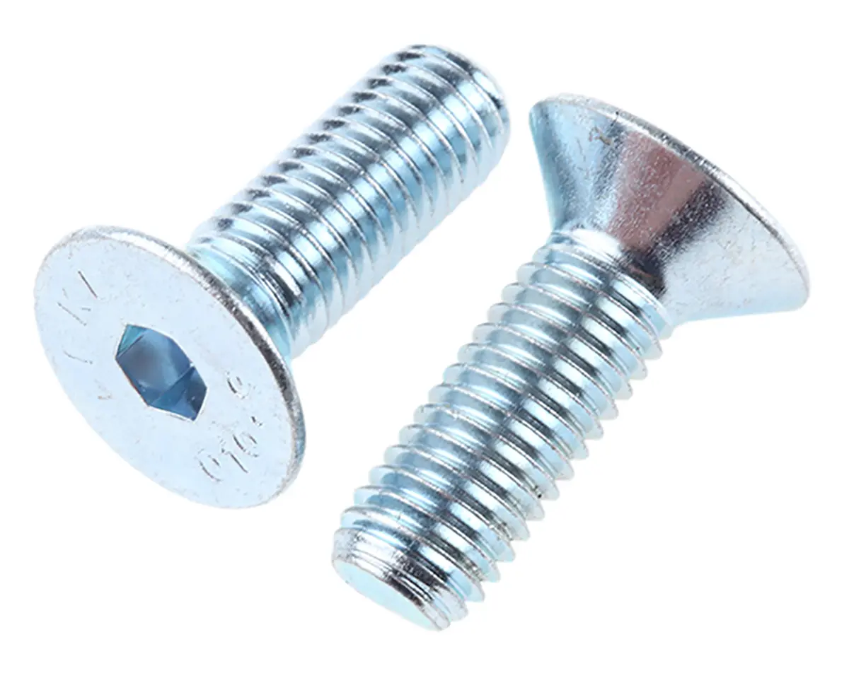 Produktfoto 1 von RS PRO Senkkopf Innensechskantschraube, Stahl verzinkt, M10 x 1.5mm, 30mm