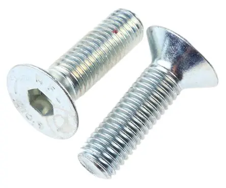 Produktfoto 1 von RS PRO Innensechskant Senkkopf Innensechskantschraube, Stahl Glanzzink, M12, M12 40 mm