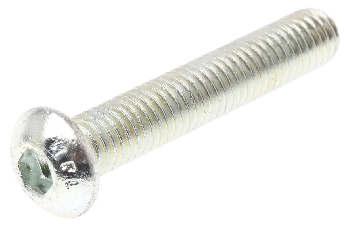 Produktfoto 1 von RS PRO Linsenkopf Innensechskantschraube, Stahl verzinkt, M8 x 1.25mm, 45mm