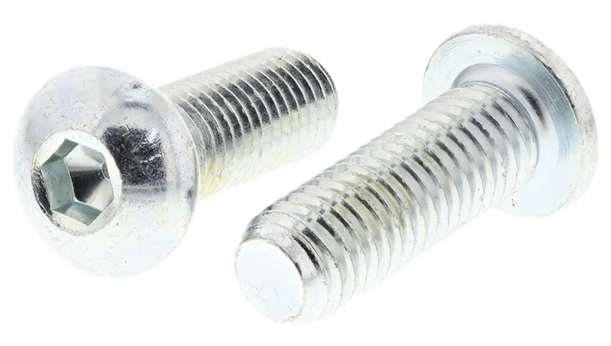 Produktfoto 1 von RS PRO Linsenkopf Innensechskantschraube, Stahl verzinkt, M10 x 1.5mm, 30mm