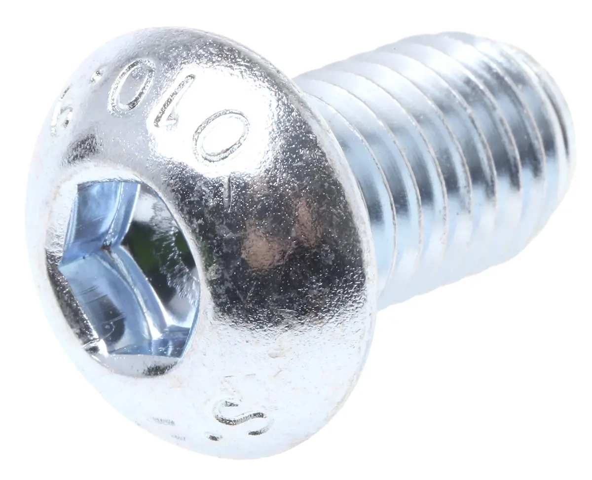 Produktfoto 1 von RS PRO Linsenkopf Innensechskantschraube, Stahl verzinkt, M12 x 1.75mm, 20mm