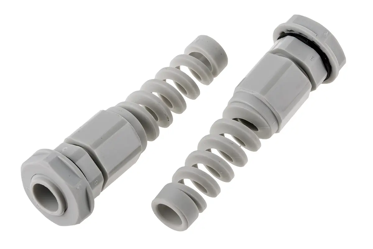 Produktfoto 1 von RS PRO Kabelverschraubung, PG7 Nylon 6.6 Grau 3.5 mm/ 6 mm, IP68