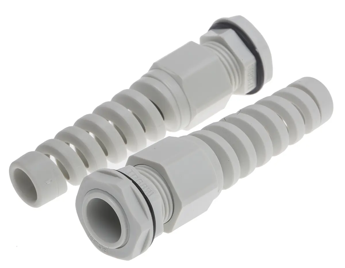 Produktfoto 1 von RS PRO Kabelverschraubung, PG11 Nylon 6.6 Grau 5 mm/ 10 mm, IP68