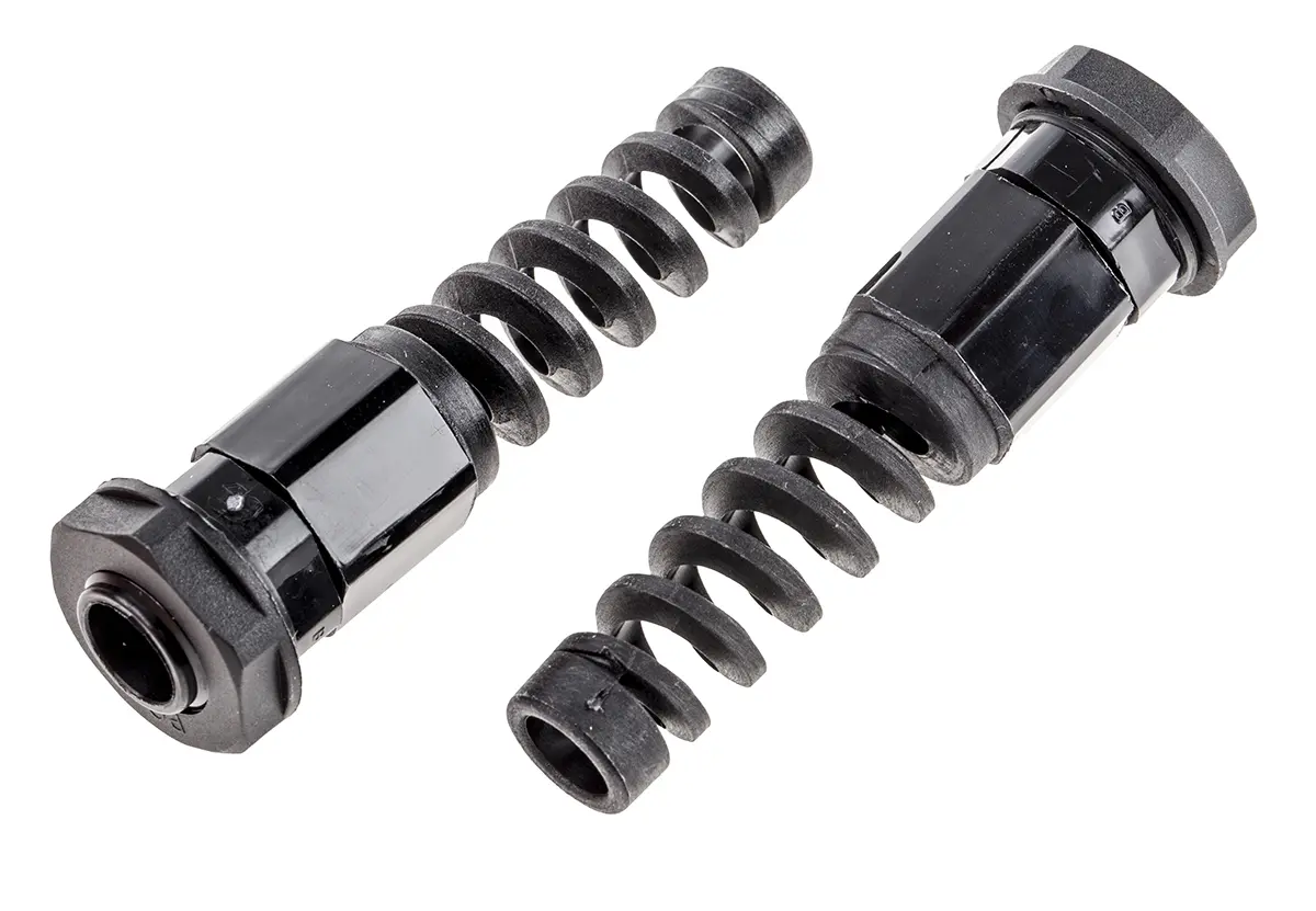 Produktfoto 1 von RS PRO Kabelverschraubung, PG7 Nylon 6.6 Schwarz 3.5 mm/ 6 mm, IP68