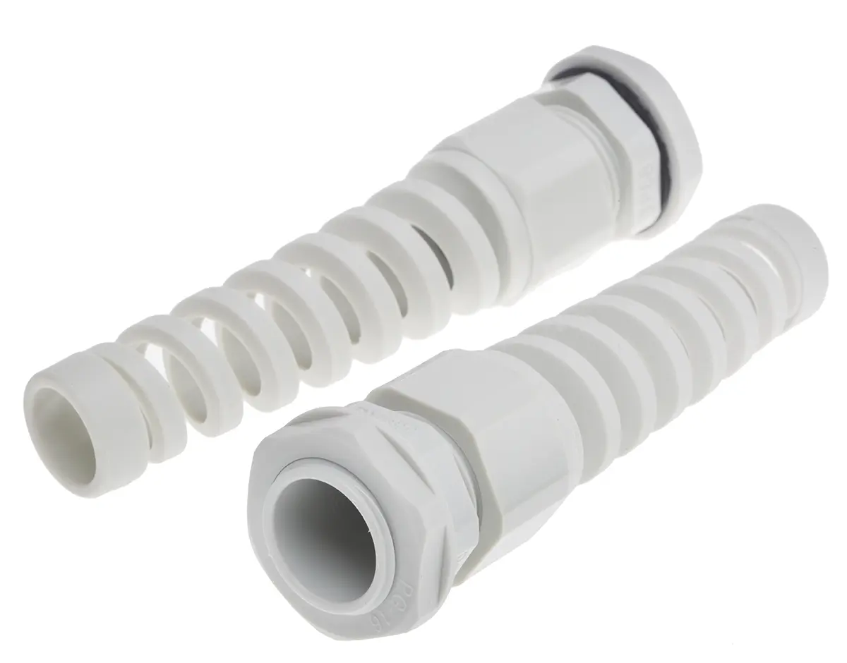 Produktfoto 1 von RS PRO Kabelverschraubung, PG16 Nylon 6.6 Grau 10 mm/ 14 mm, IP68