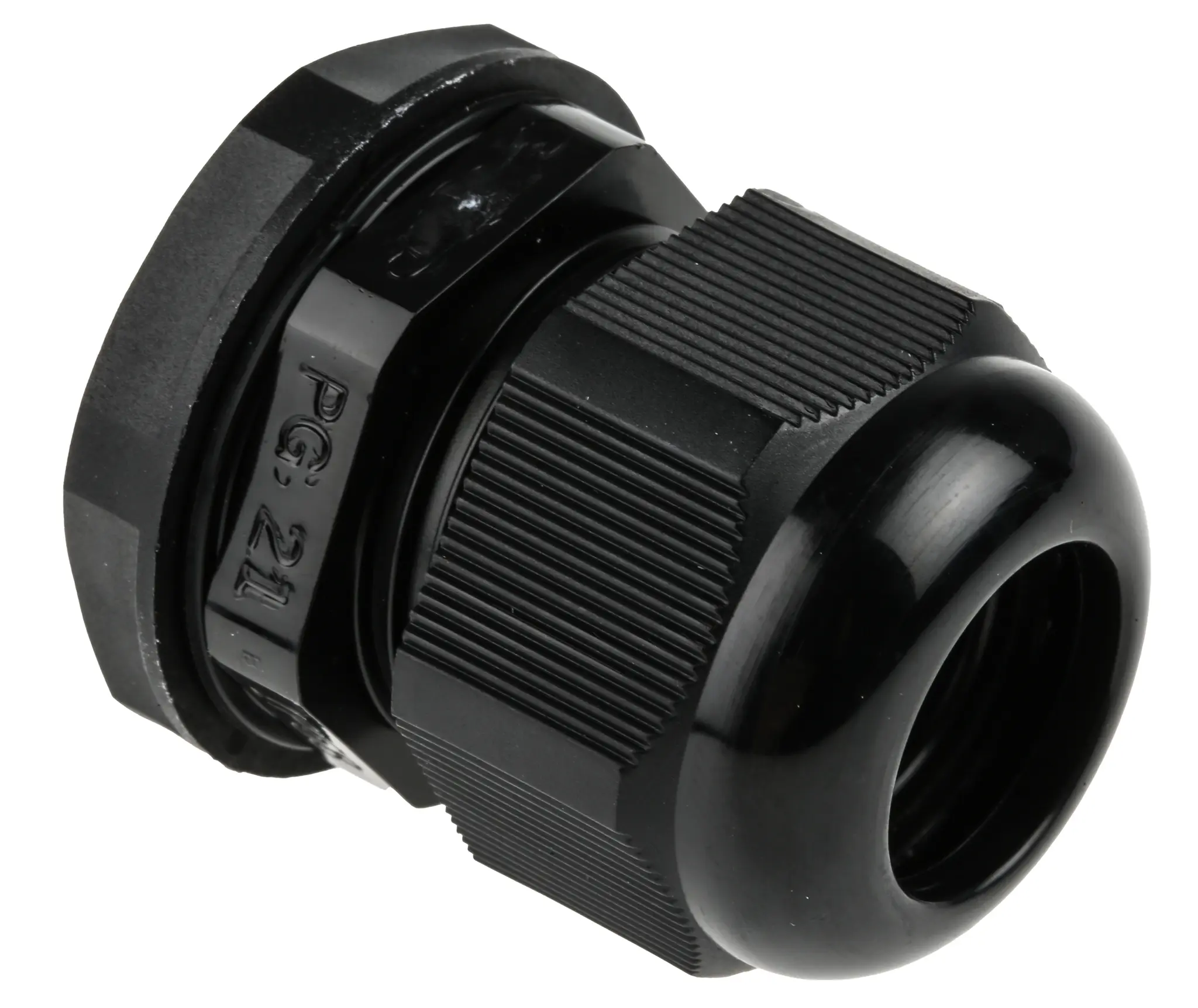 Produktfoto 1 von RS PRO Kabelverschraubung, PG21 Nylon 6.6 Schwarz 13 mm/ 18 mm, IP68