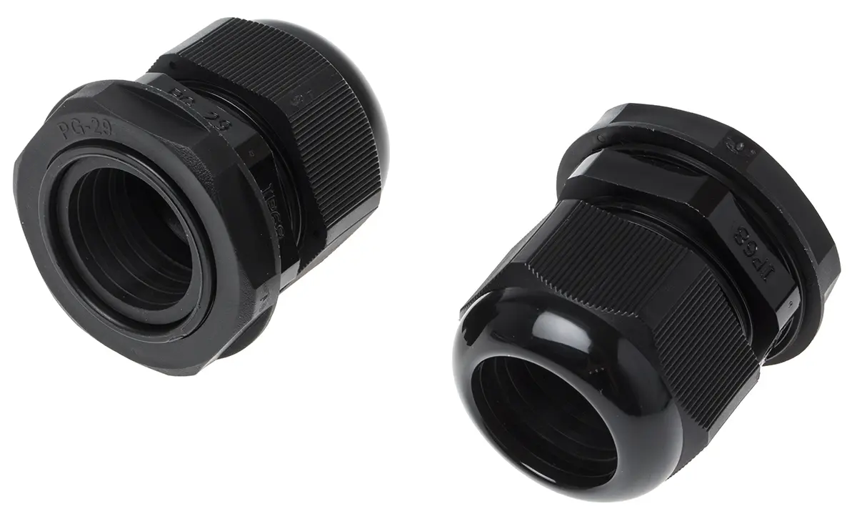 Produktfoto 1 von RS PRO Kabelverschraubung, PG29 Nylon 6.6 Schwarz 18 mm/ 25 mm, IP68