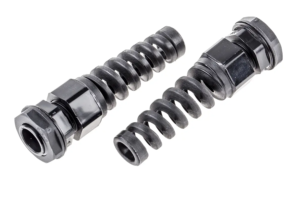 Produktfoto 1 von RS PRO Kabelverschraubung, PG9 Nylon 6.6 Schwarz 4 mm/ 8 mm, IP68