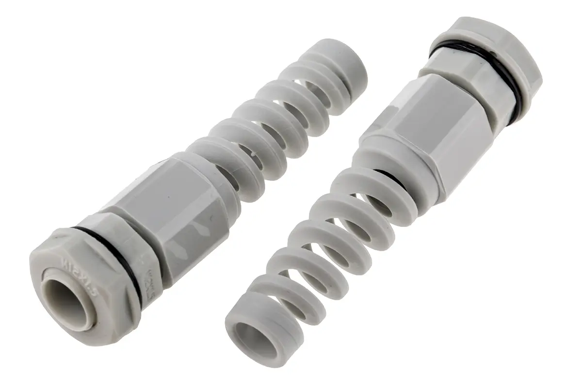 Produktfoto 1 von RS PRO AG-D Kabelverschraubung, M12 Nylon 6.6 Grau 3 mm/ 6.5 mm, IP68