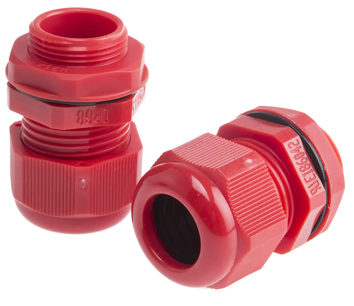 Produktfoto 1 von RS PRO AG-D Kabelverschraubung, M25 Nylon 6.6 Rot 13 mm/ 18 mm, IP68